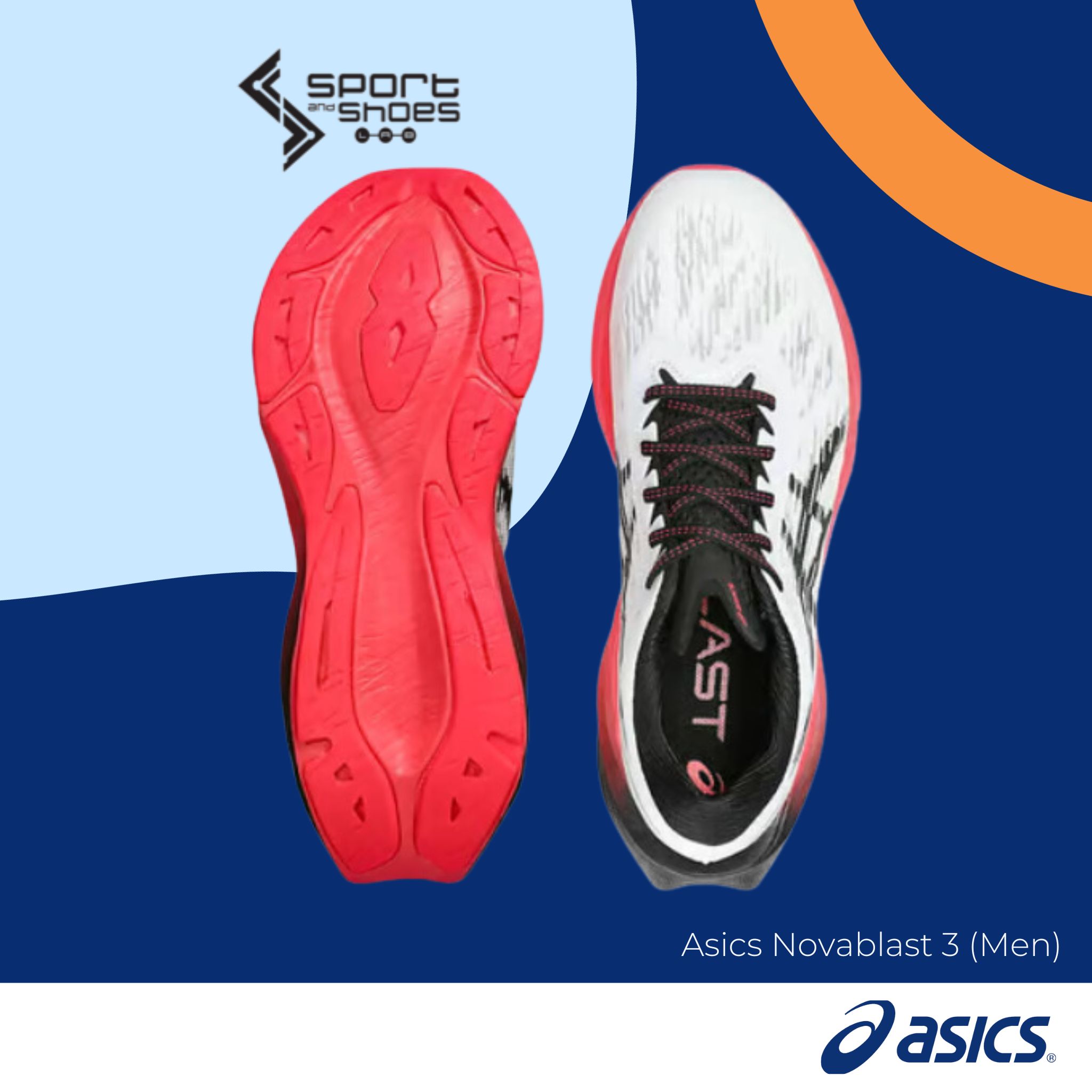 Asics Novablast3 (2E) (M) (1011B459-104)